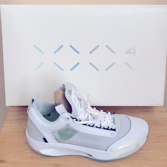NIKE AIR JORDAN XXXIV LOW ‘PURE MONEY’ SNEAKERS - Picture 13 of 15